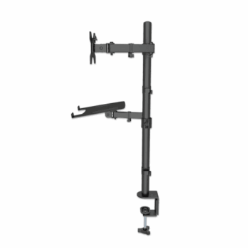 Manhattan soporte para escritorio combinado con brazo para monitor y soporte para laptop 13" a 32" - Image 4